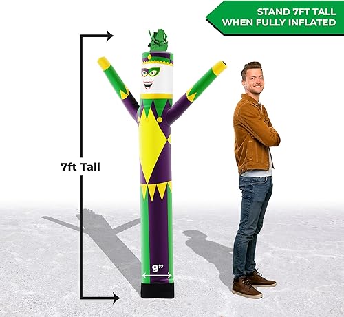 Miniatura 58 de LookOurWay Air Dancers Inflatable Tube Man Attachment - Wacky Waving Inflatable Dancing Tube Guy for Business Promotion - Blower Not Included Duende