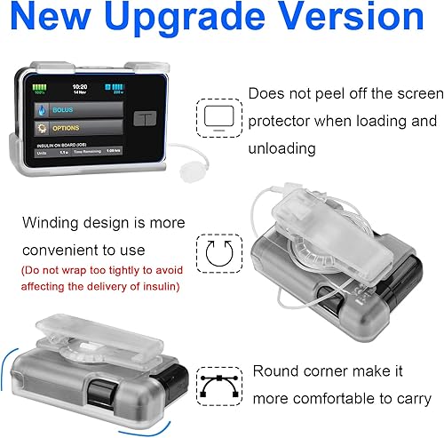 Miniatura 3 de Tándem Tslim X2 - Accesorios para estuche de bomba suave, cómodo, flexible, seguro, cómodo, soporte para bomba de insulina, giratorio de 360, clip