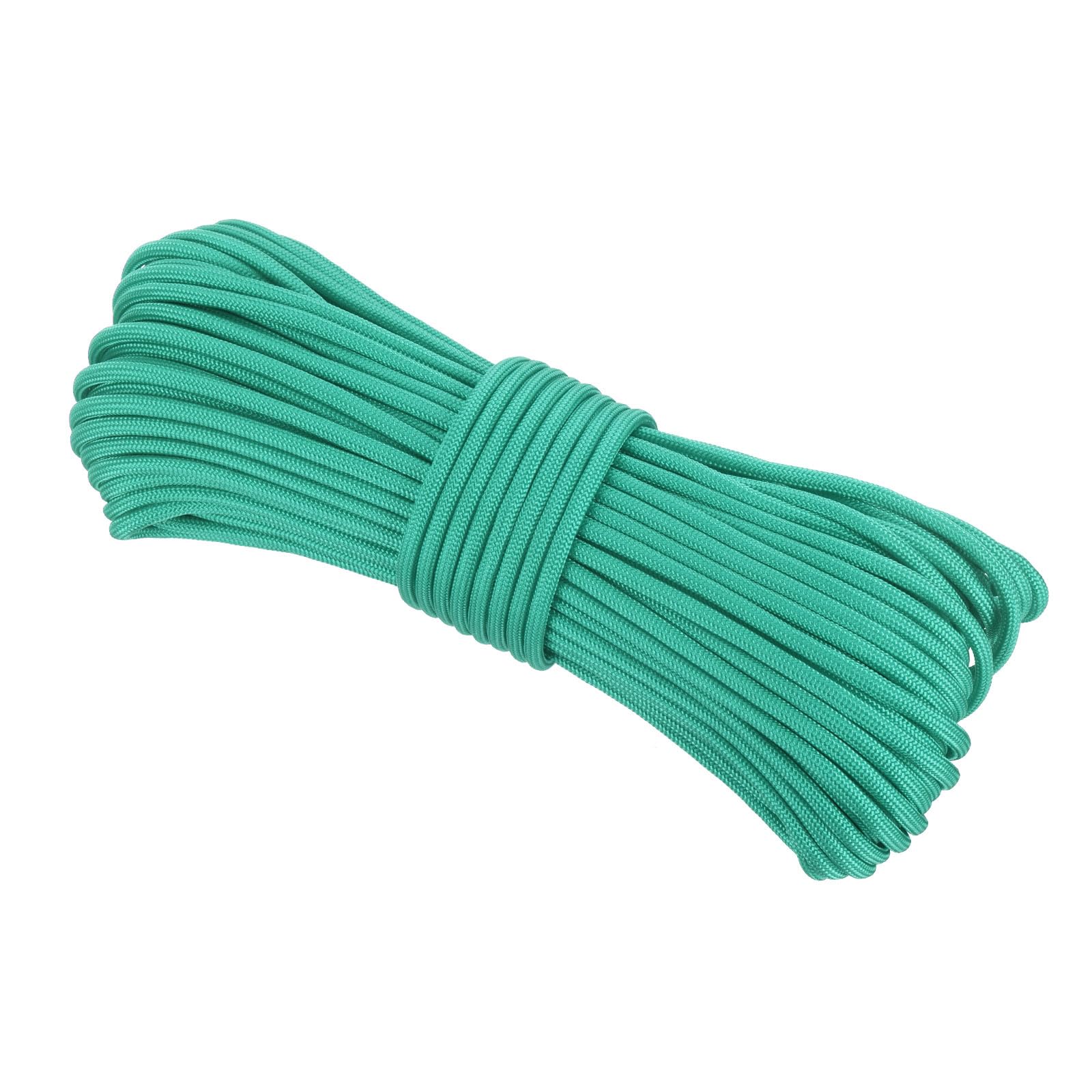 Rebower 550 Paracord Rope 31m, 4mm Thin Paracord Nylon Cord 7-Strand Core [for Tent Camping Outdoor Gear] - Turquoise