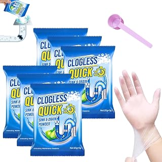 Clogless Quick Sink and Drain Powder, 3/6Pack Clogless Quick Sink and Drain Powder (5Pcs)