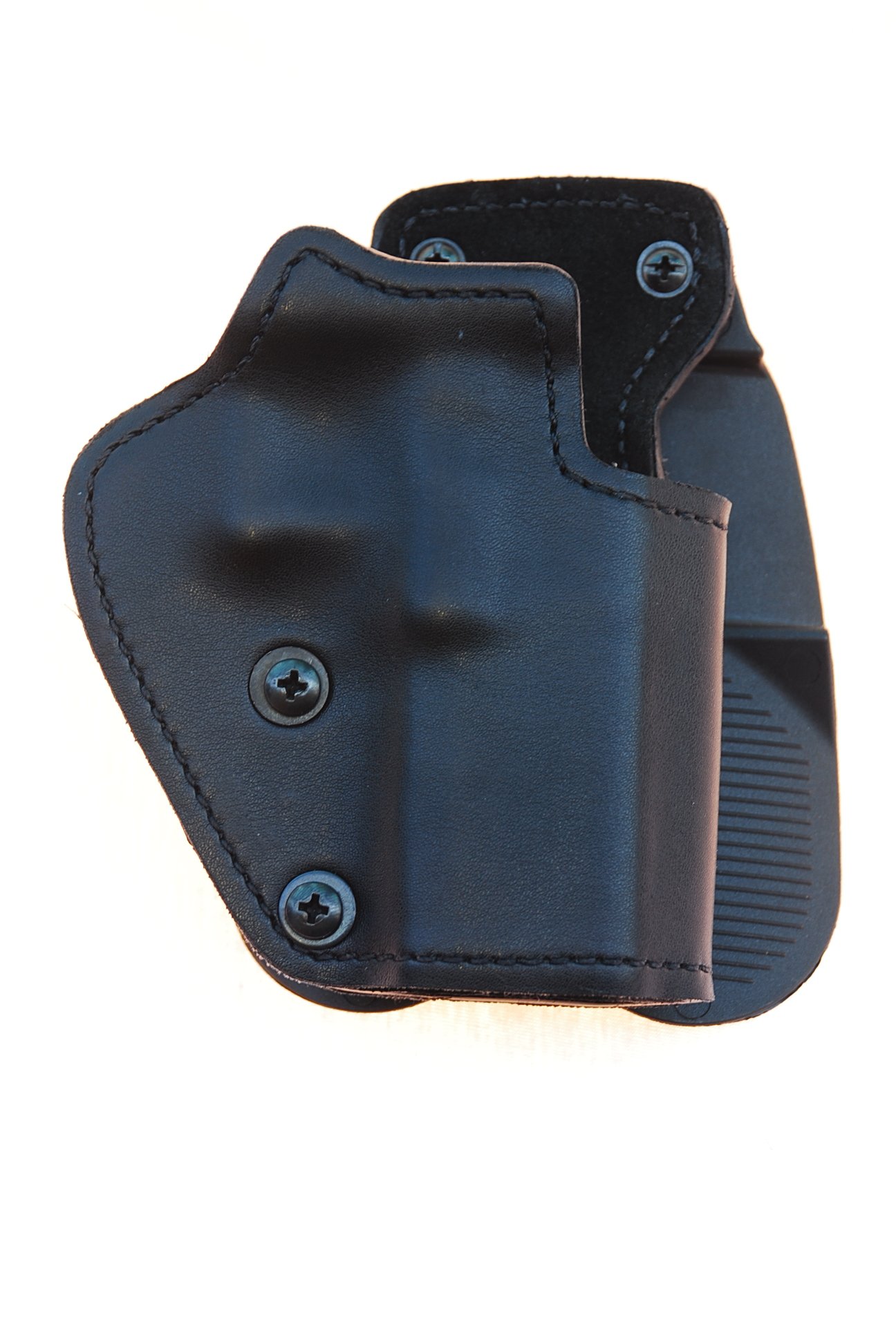 Mako 3-Layers Black Holster (Synthetic Material/Kydex/Suede Lining) - Paddle Version Fits Colt 1911 Hand Gun