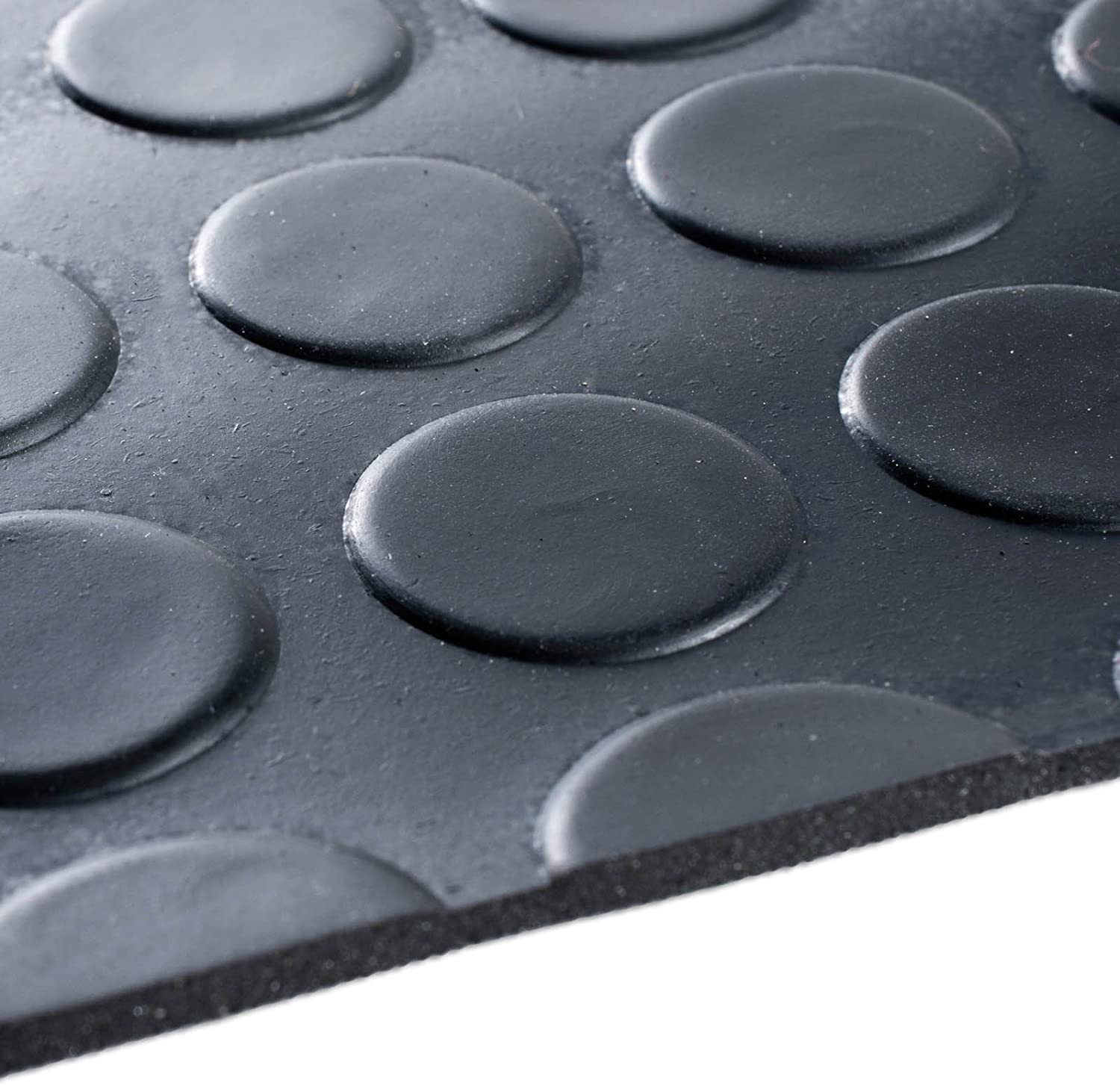 Tappetino In Gomma Antiscivolo - 100x100 Cm, Spessore 3 Mm, Nero