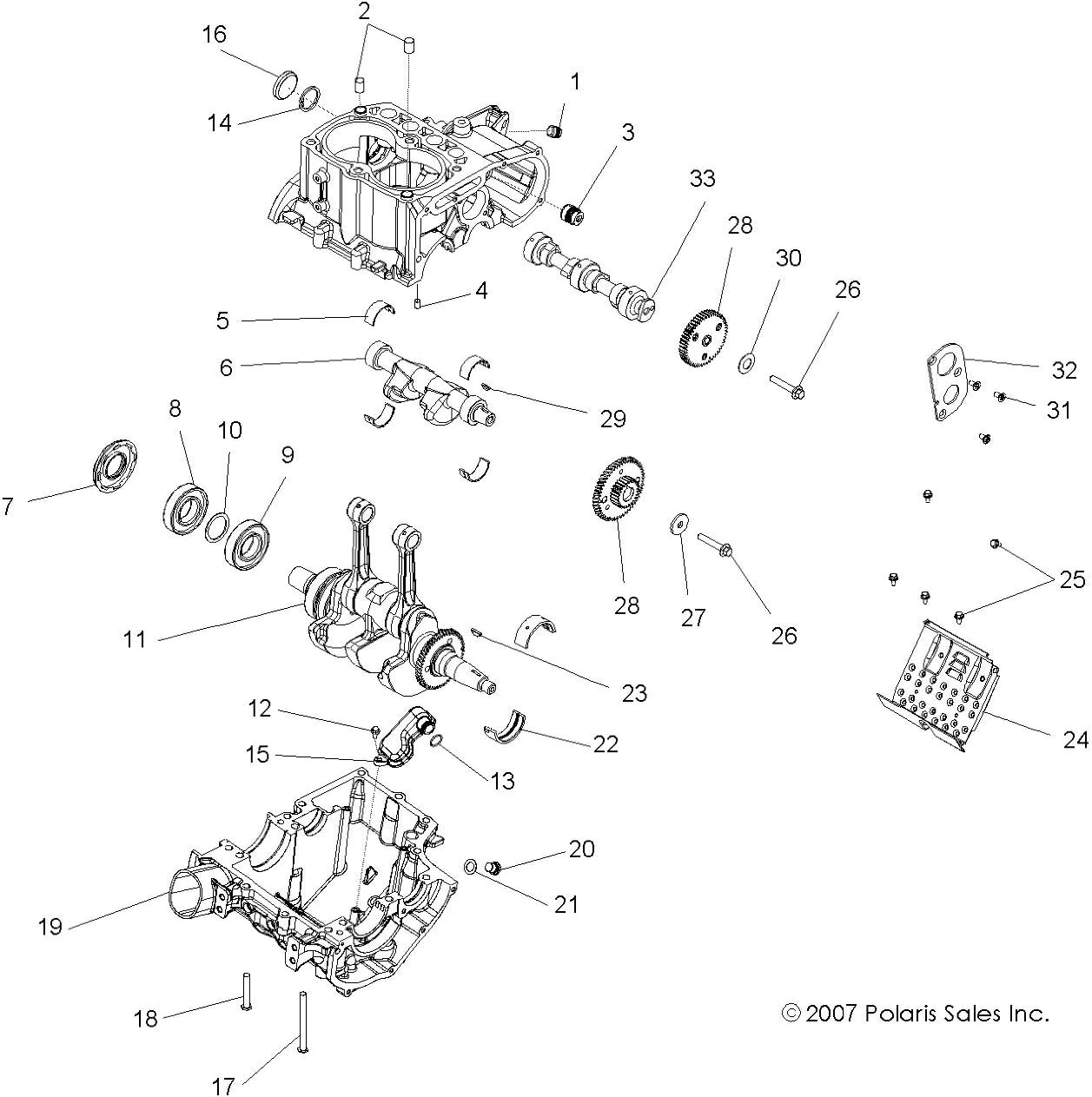Polaris 2202918 Camshaft Kit RZR Ranger Sportsman 800 S 3021606 2005-2010