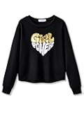 Serdomi Crop Sweatshirt for Little & Big Girls - Cool Top Clothes Stylish Graffiti/California/New York Size 6-18