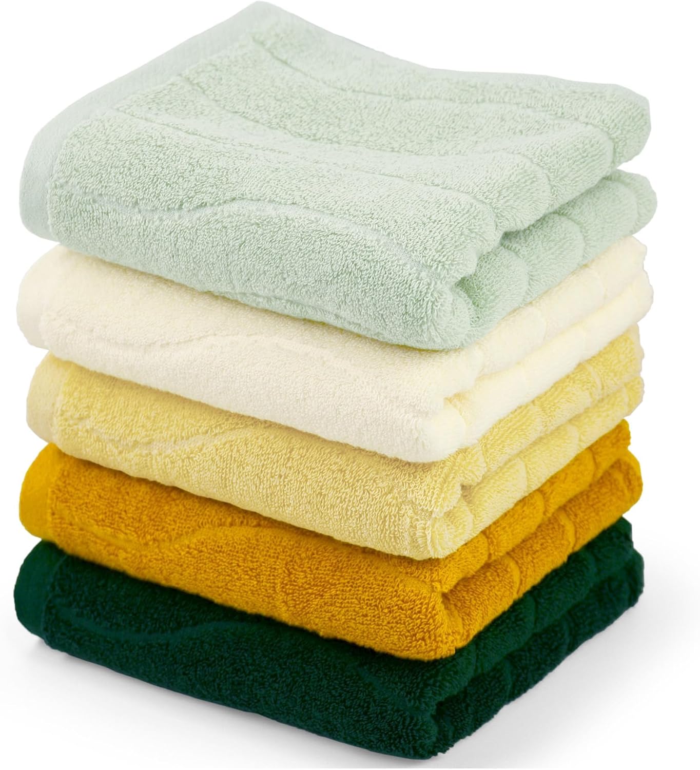 Amazon.com: Jacquotha Hand Towels for Bathroom Set of 5 (Wavy Striped ...