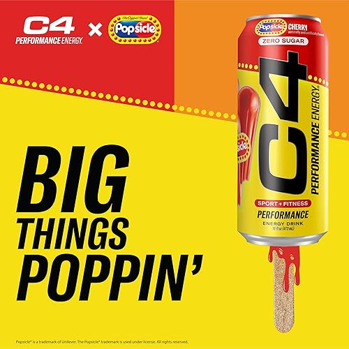 Miniatura 7 de Cellucor C4 Bebida energética de cereza, bebida carbonatada sin azúcar para tomar antes del entrenamiento, sin colorantes ni tintes artificiales, 16