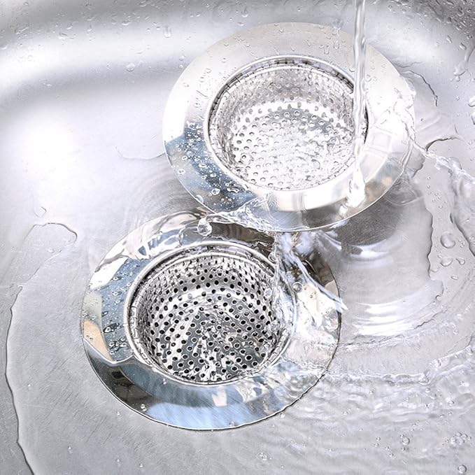 Set de 2 coladores de acero inoxidable para cocina miniatura 5