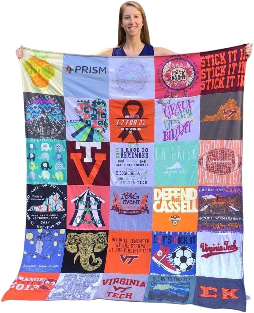 Project Repat Custom T-Shirt Quilt Gift Card | Keep Memories Alive and Gift for Graduation, Birthday, Father's or Mother's Day or Any Special Occasion