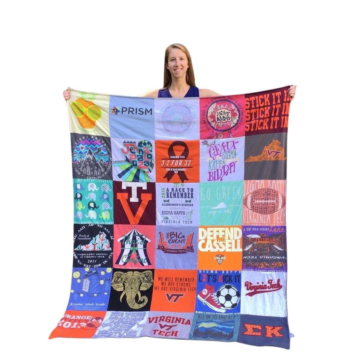 Project Repat Custom T-Shirt Quilt Gift Card | Keep Memories Alive and Gift for Graduation, Birthday, Father's or Mother's Day or Any Special Occasion