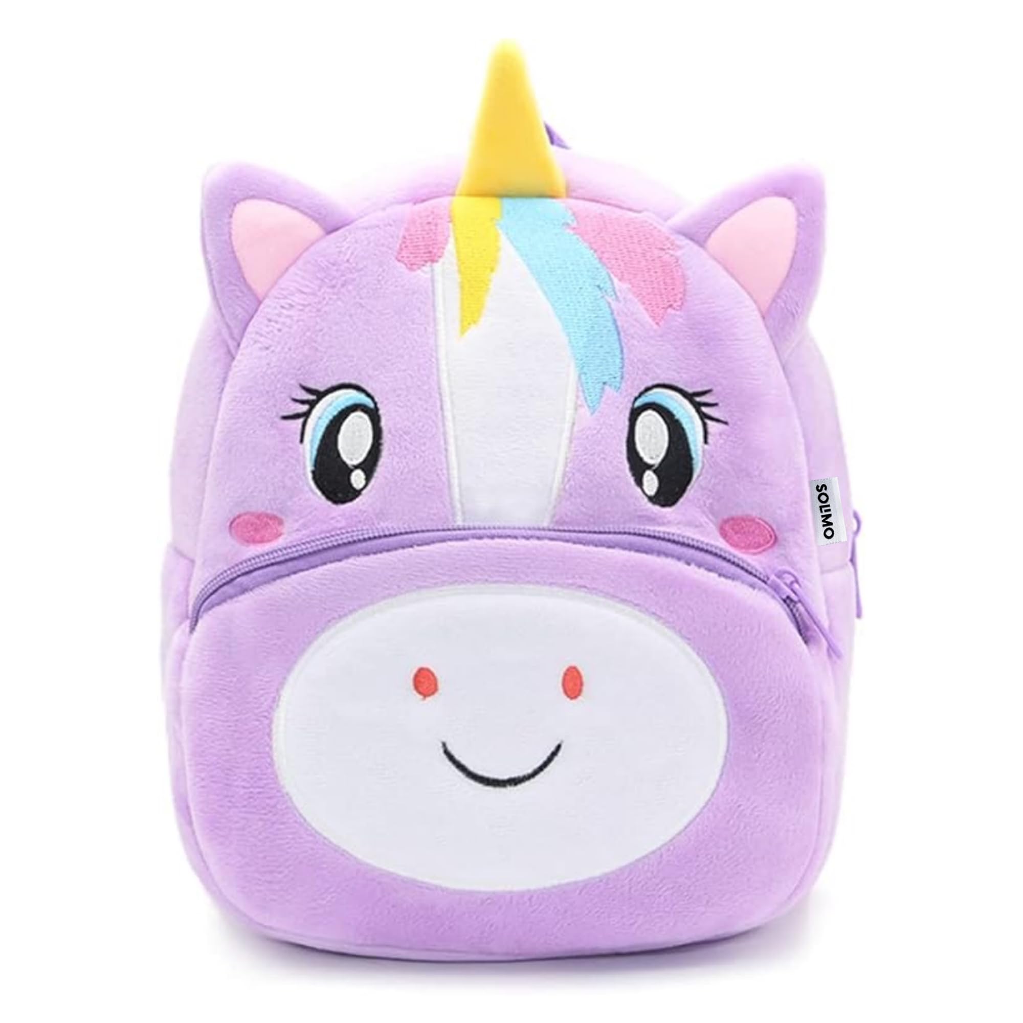 amazon brand - solimo School Bag for Kids Boys and Girls, 14 Inch Small Backpack for Kid, 2-6 Year Old, Toddler, Unisex, Picnic, Casual, Travel, Birthday,Gift For Kids (Cute Purple Unicorn)-picture-32