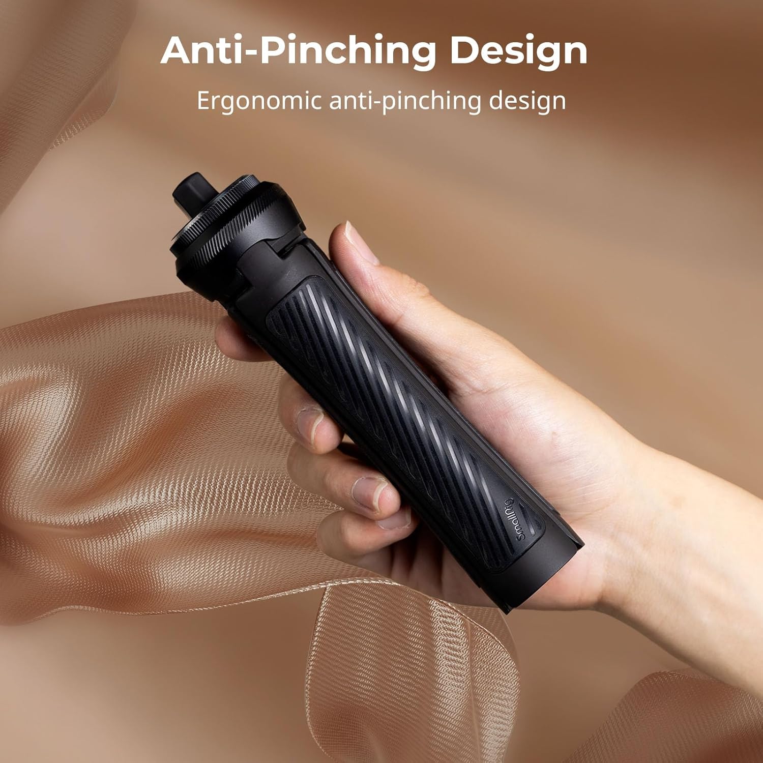 SmallRig Mini Quick Release Tripod held as a handgrip, showcasing its ergonomic design