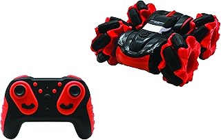 LEXiBOOK CrosslanderÂ® Slide - Amazing Stunts, Reversible car, 360Â° Figures!, Red/Black, RC58