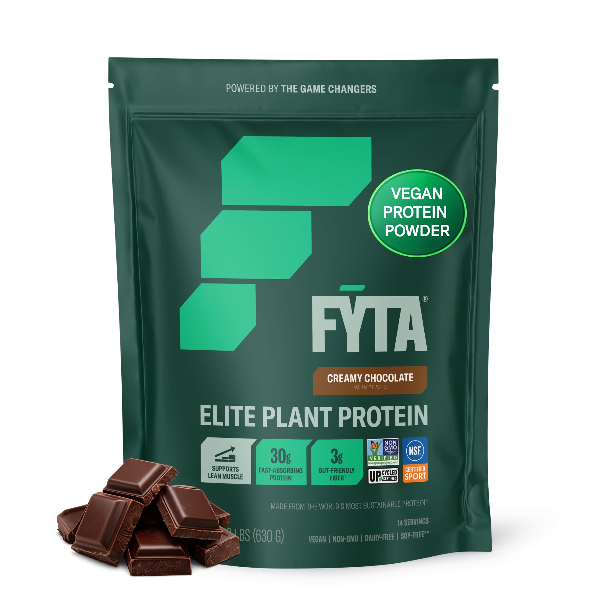 FYTA Suplemento Proteico Vegetal sabor Chocolate Cremoso, 30 g, 630 g