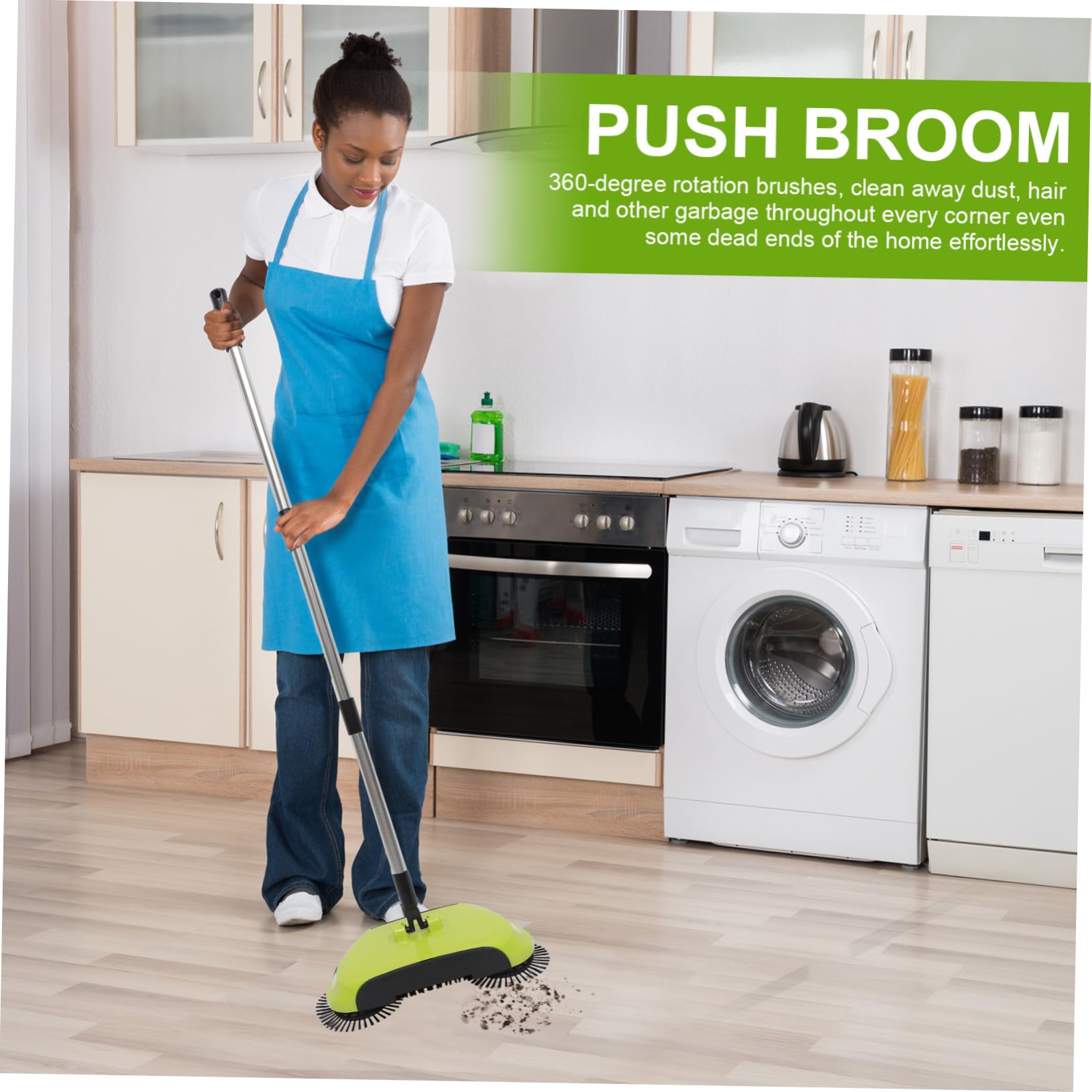Bodenkehrmaschine aus Edelstahl und ABS 3-in-1 für Böden