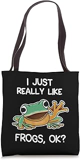 Funny I Just Really Like Frogs Owner Lover Frog Gifts Tote Bag