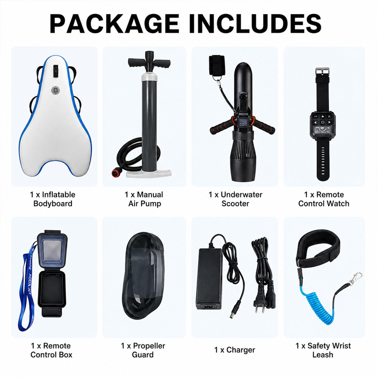 Tabla de Surf Eléctrica Y Scooter Subacuático 2 En 1, Tabla de Bodyboard Inflable para Adultos, Motor Sup 500w/700w, 3-7 Km/H, 40-130 Min, Modo Dual para Principiantes Y Profesionales 500W10A
