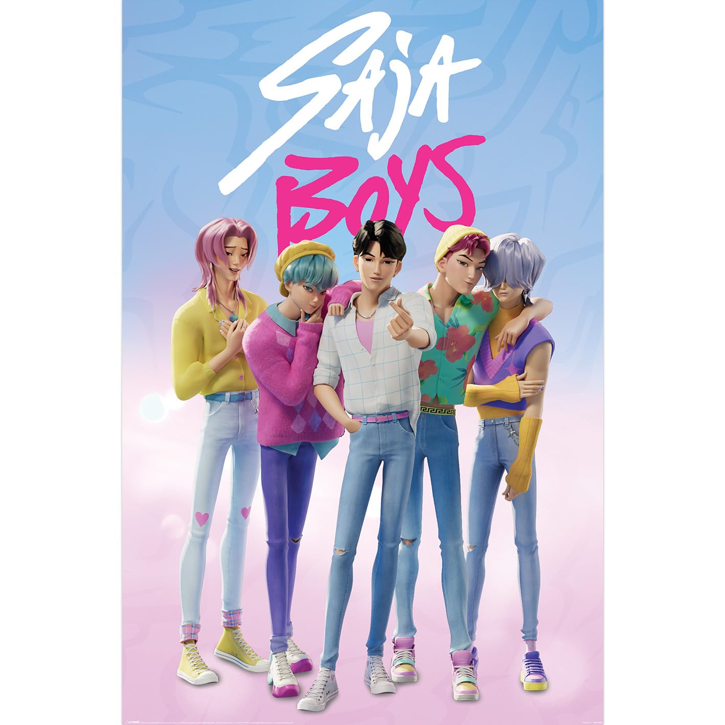 Pyramid International K-POP DEMON HUNTERS (SAJA BOYS) MAXI POSTER 91.5cm x 61cm Maxi Poster – Unframed K-Pop Wall Art Poster for Home, Bedroom, or Studio