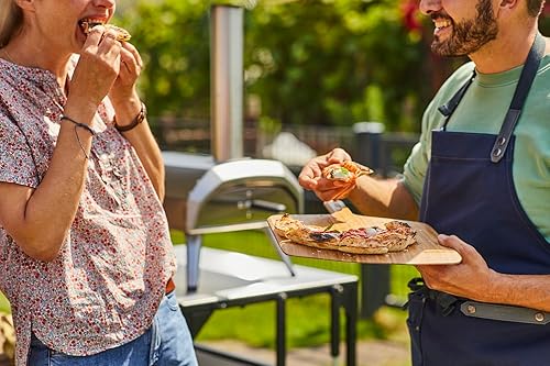 Vista 4 de Ooni Pela de pizza de bambú de 12 pulgadas, cáscara de pizza de madera de 12 pulgadas, paleta de espátula de pizza, tabla de cortar para pizza