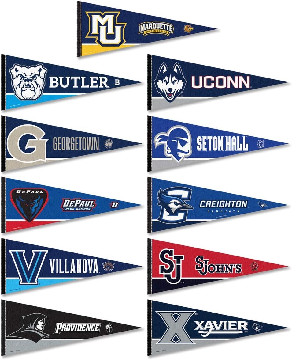 Big East Conference College Pennant Set