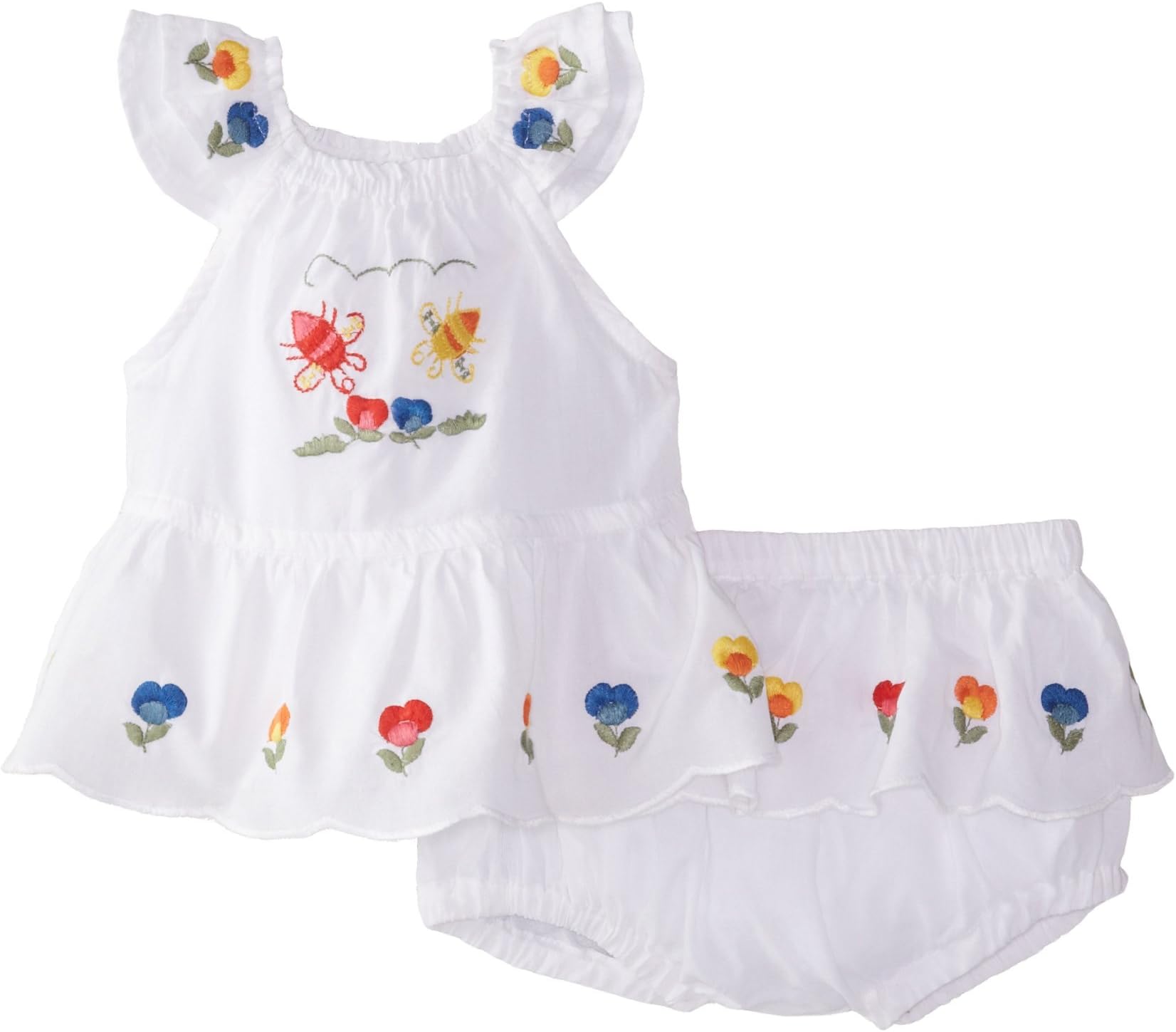 Stella McCartney Baby-Girls Newborn Molly Embroidered Top and Bloomer Set