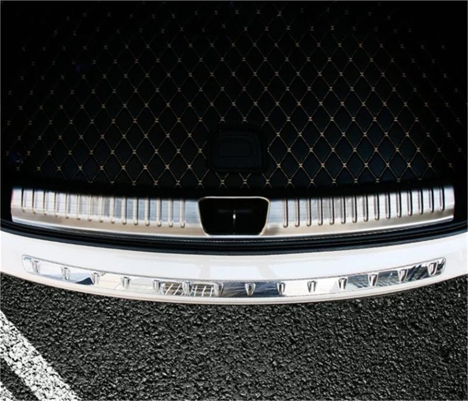 Embellecedor Pedal para Puerta Maletero Portón Maletero Umbral Puerta para Benz GLA X156 1.ª Generación 2014 2015 2016 2017 2018 2019(A 1pc)