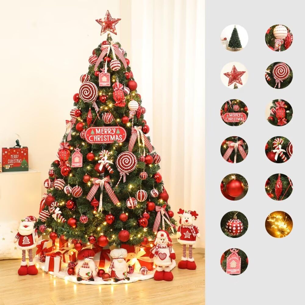 Amazon | OUBIN(オウビン) クリスマスツリー 150cm 電飾付き Christmas