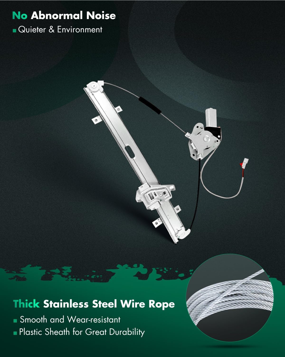 SCITOO Power Window Regulator and Motor fit for 2001 for Acura EL Front Right Side 741-743