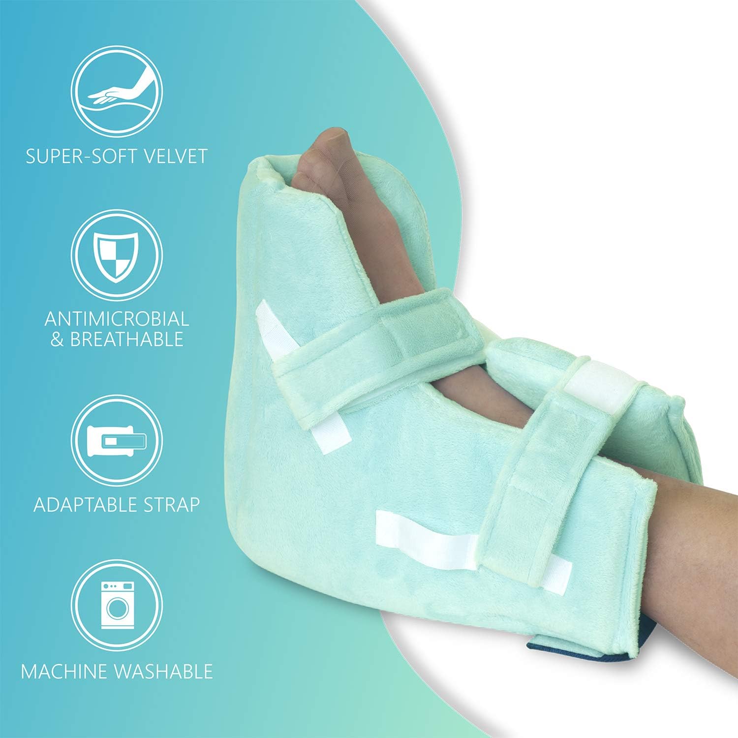 NYOrtho Boot Heel Protector Cushion - Pressure Relieving Pillow Boot with Suspension Boot Fabric  Zero-G Boot Free Removable Heating/Cooling Gel Pack Included  Average Adult : Health & Household