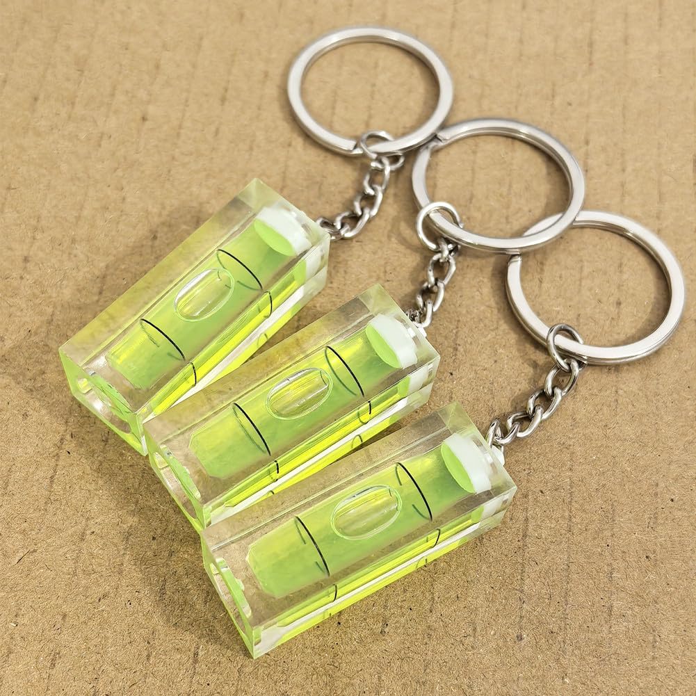 Mini Bubble Level Keychains - 3 Pack -2