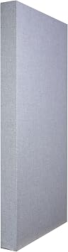 Bass Trap Acoustic Panel with Sona Fabric, Low Range, 24" x 48" x 4" Blue Smoke