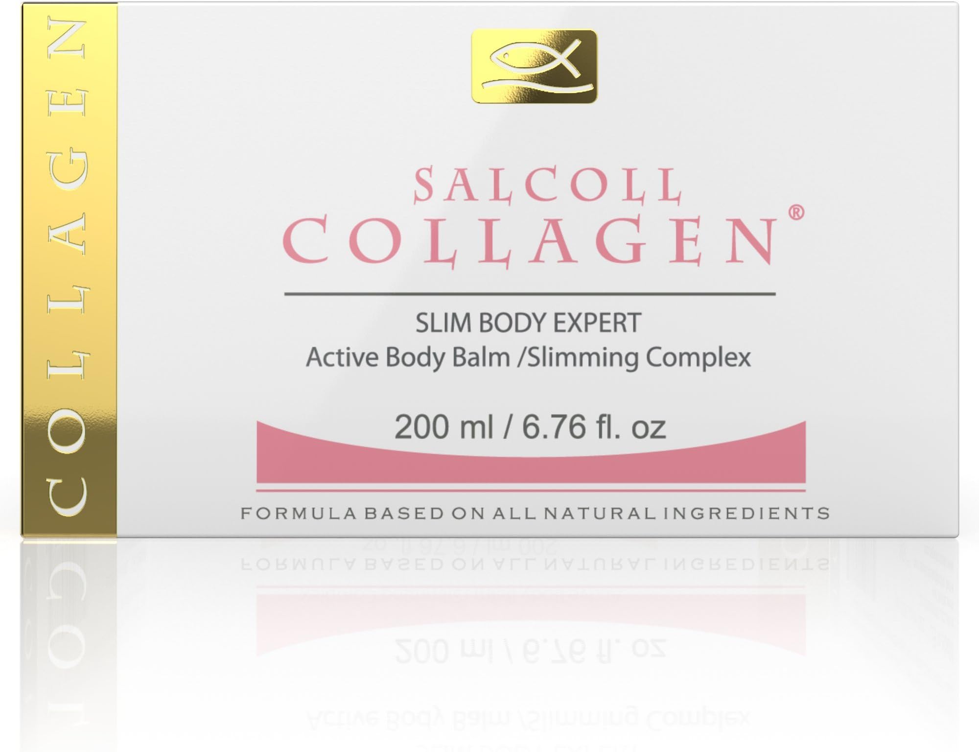 Collagen Anti-Cellulite Slimming Body Balm & Fat Reducer Cream - For Post Pregnancy & Weight Loss, Tightening Lotion, Firms Skin Tissue, Repairs Stretch Marks, 200 ml Jar