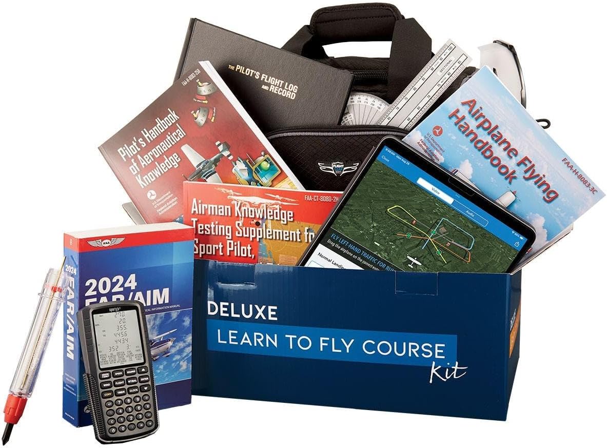 Amazon.com: Sporty's Deluxe Learn to Fly Kit - Private Pilot Ground ...