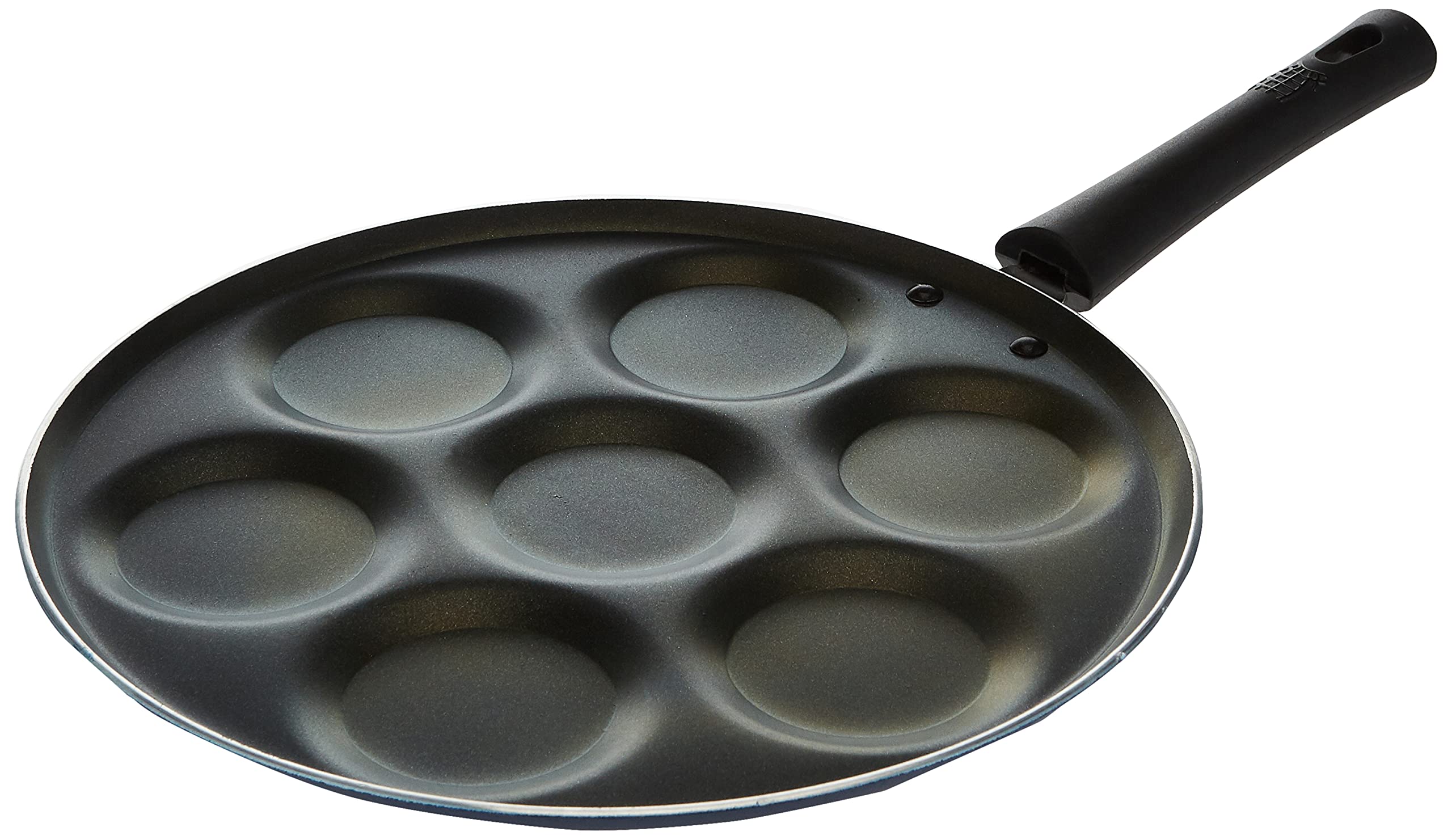 Raj Non-Stick Black Mini Pancake Pan, 46Cm, BBMP01 - Breakfast Pan , Cookie Pan , Pancake Pan