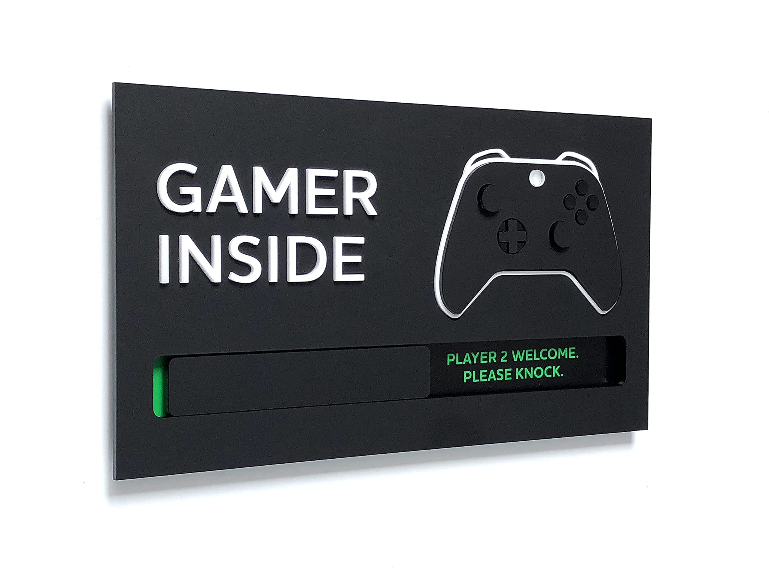 Kubik Letters Znak dekoracyjny do pokoju gier wideo - edycja XBX - Gaming Stuff Do Not Disturb znak do sypialni - akcesoria dekoracyjne do jaskini mężczyzny - dekoracja pokoju dla gracza chłopców -