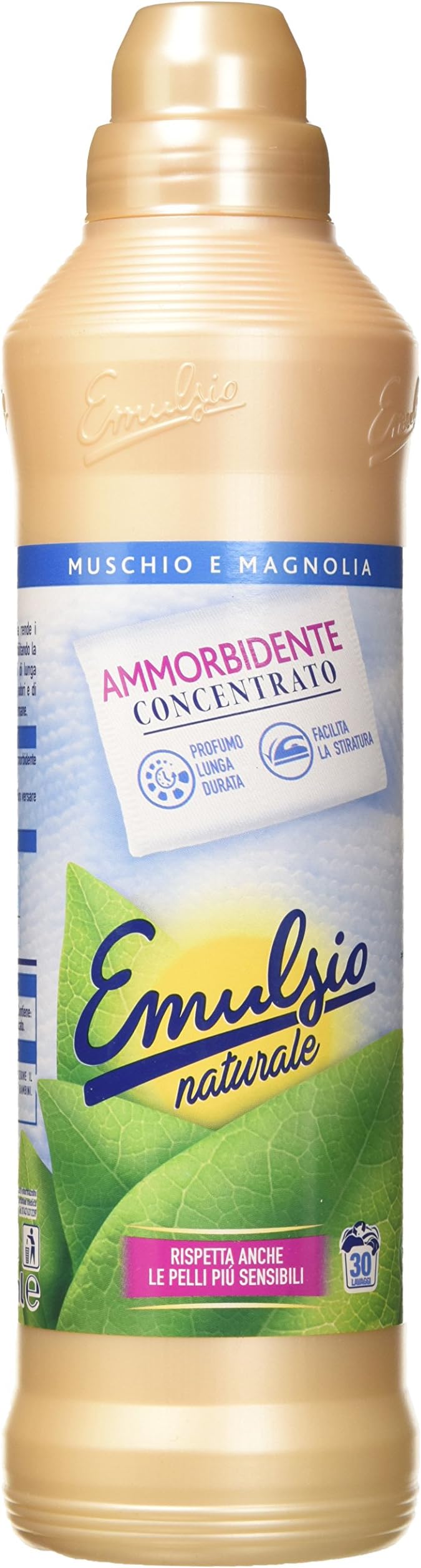 EMULSIO Natural 0269313 Fabric Softener Concentrate Moss and Magnolia 750 ml