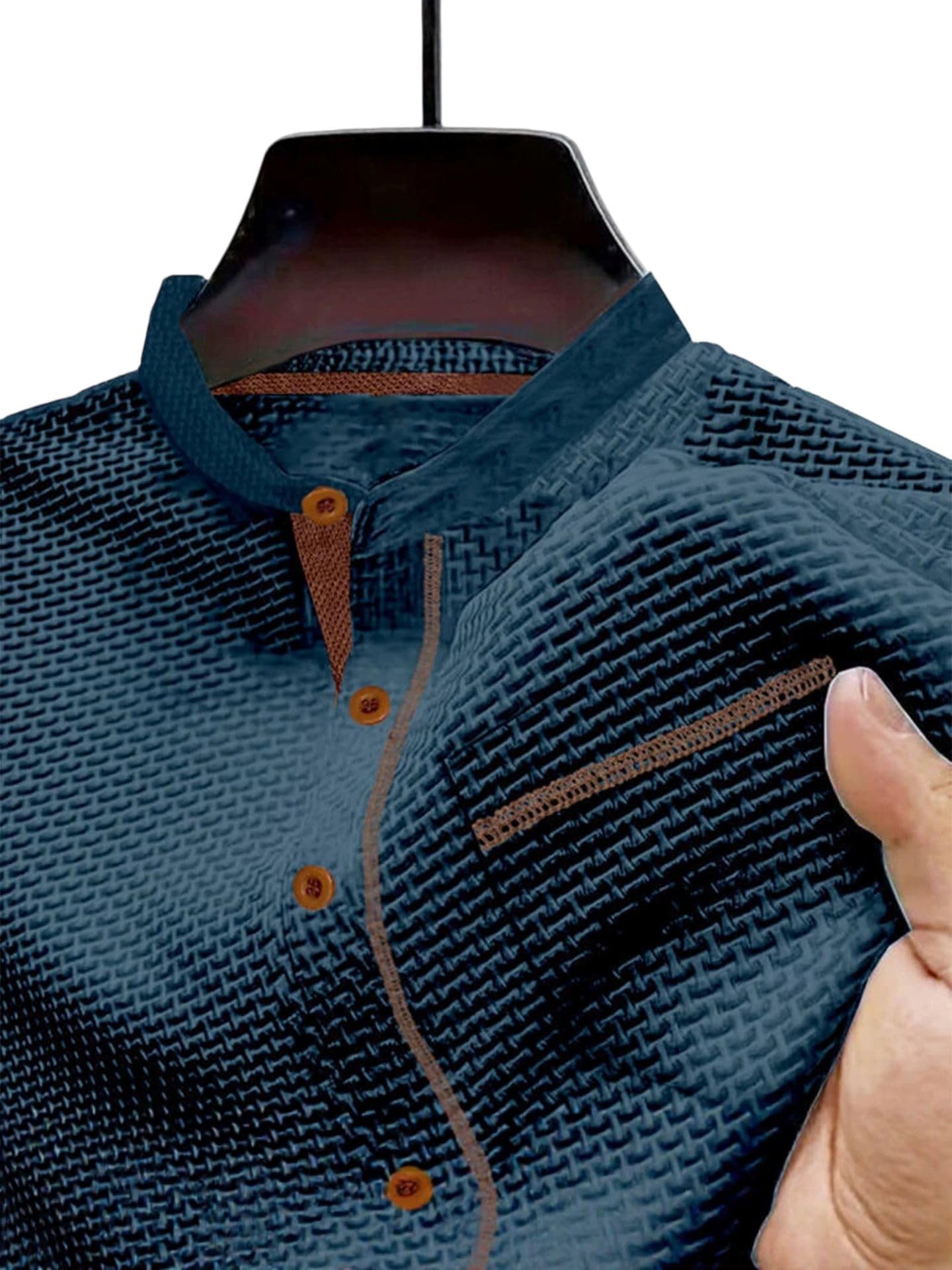 Męska koszulka polo z litego jedwabiu lodowego z krótkim rękawem slim fit do biura podróży weekendowych na co dzień