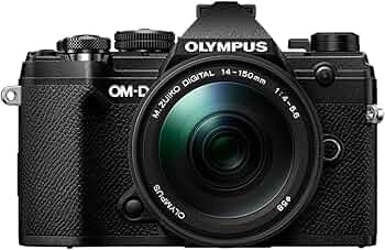 OLYMPUS ミラーレス一眼 OM-D E-M5 ブラック 14-42mm OM-D オリンパス OLYMPUS E-M5 M.ZUIKO 14-42mm 40-150mm ダブルズーム