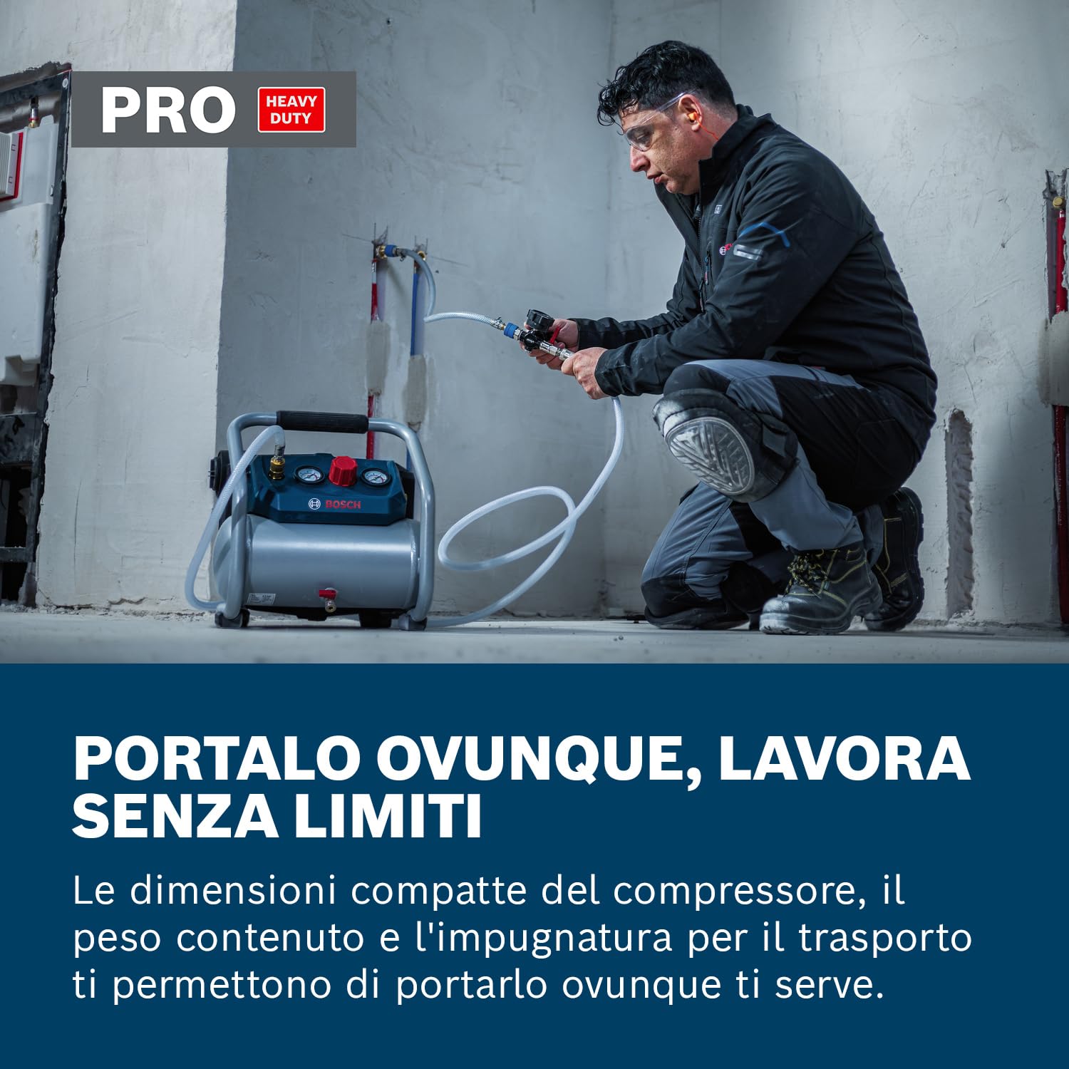 Bosch PRO 18V System Compressore d'aria a batteria GKO18V-51