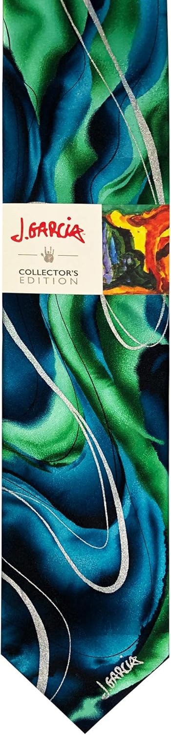 Jerry Garcia Collector's Edition Men's Rhino and Puppy Artwork Neck Tie