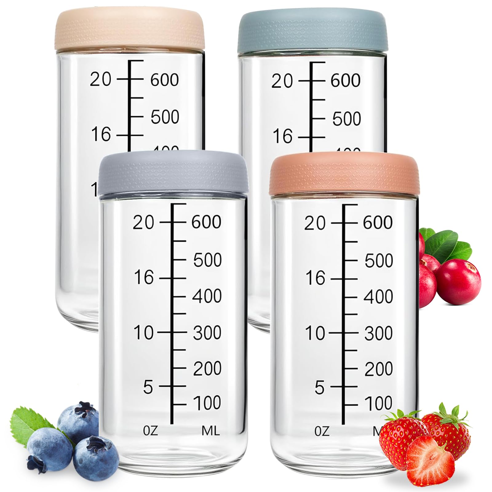 Bocaux en verre salade à emporter Yoedge pour meal prep sain au bureau