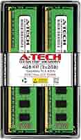 アドテック Mac用 DDR3 1066/PC3-8500 Unbuffered DIMM 2GB×4枚組 ECC ADM8500D-E2G4 2mvetro A-Tech 4GB (2 x 2GB) DDR3 1066MHz PC3-8500 Desktop RAM Kit