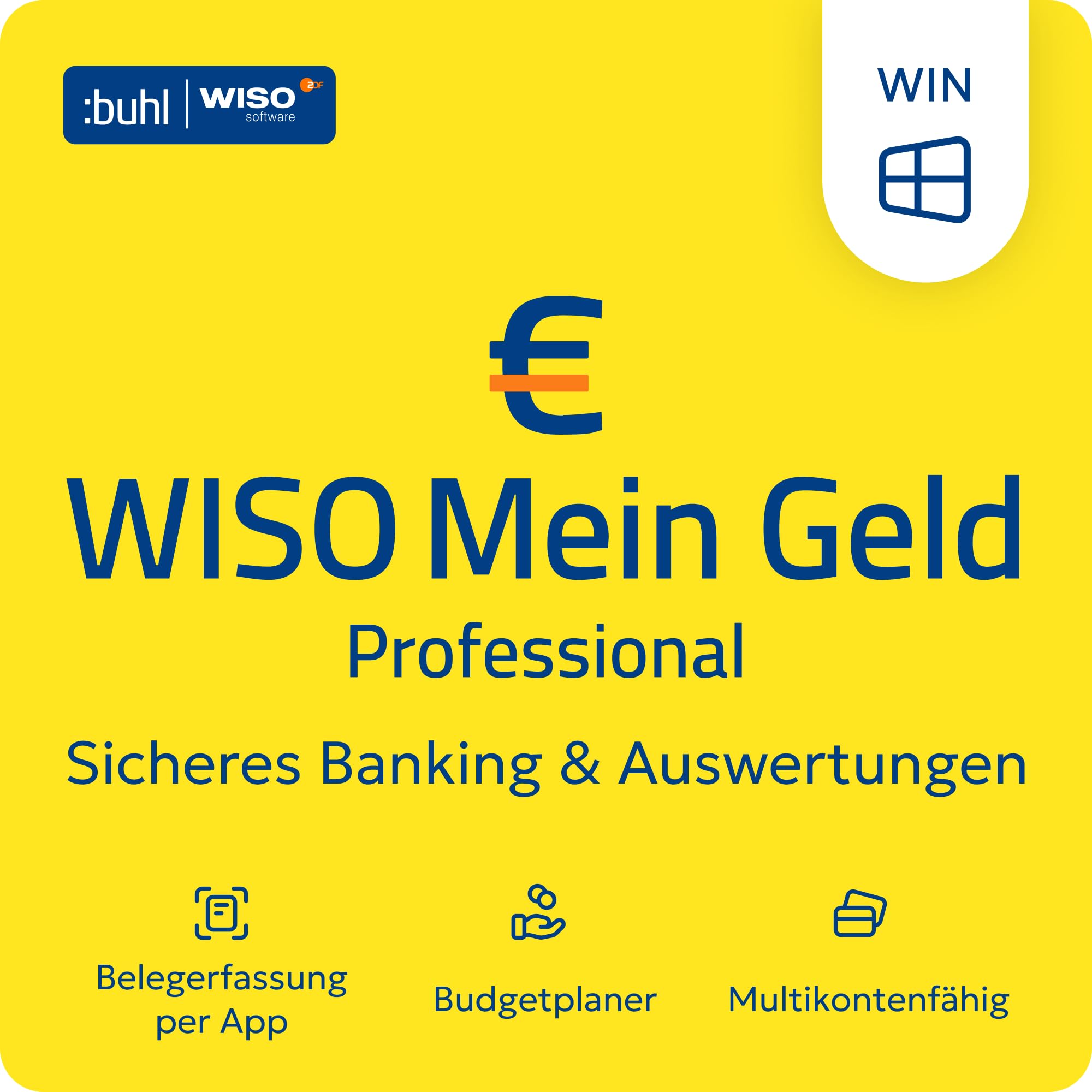 WISO Mein Geld Prof. 2026 | Online-Banking für alle Konten | Perfekter Überblick über Ihre Finanzen | Prof.: Mehr Auswertungen, Verwaltungsmöglichkeiten, uvm. | Windows Download | Updates bis 2028