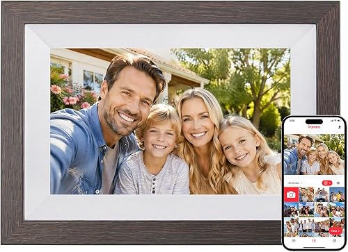 Ciowain 10.1" WiFi Digital Picture Frame, Smart Cloud, Frameo App