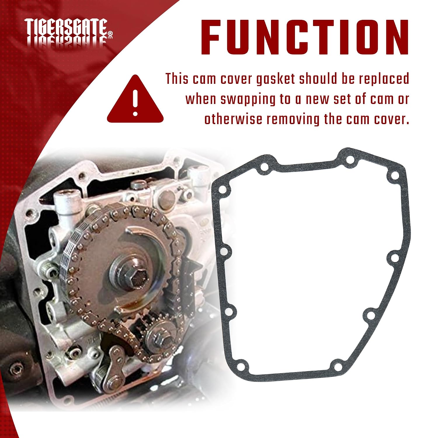 Twin Cam Cover Gasket for Harley Softail Touring Dyna Electra Glide Fatboy Replaces.25244-99
