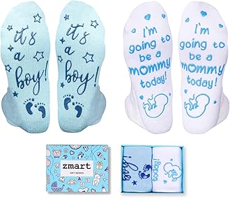 Zmart Pregnancy Gifts for Pregnant Women - New Mom Socks, Maternity Socks for Expecting Mom