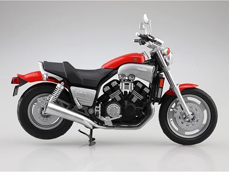Aoshima Skynet 1/12 Complete Motorcycle Yamaha Vmax Fire Red