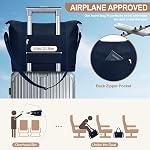 TEUEN Travel Duffel Bag Gym Bag for Women, Waterproof Nylon Weekender Overnight Bag Personal Item Carry on Bags for Airplanes Hospital Sports Mommy Tote Bag Workout Dance Luggage Bag
