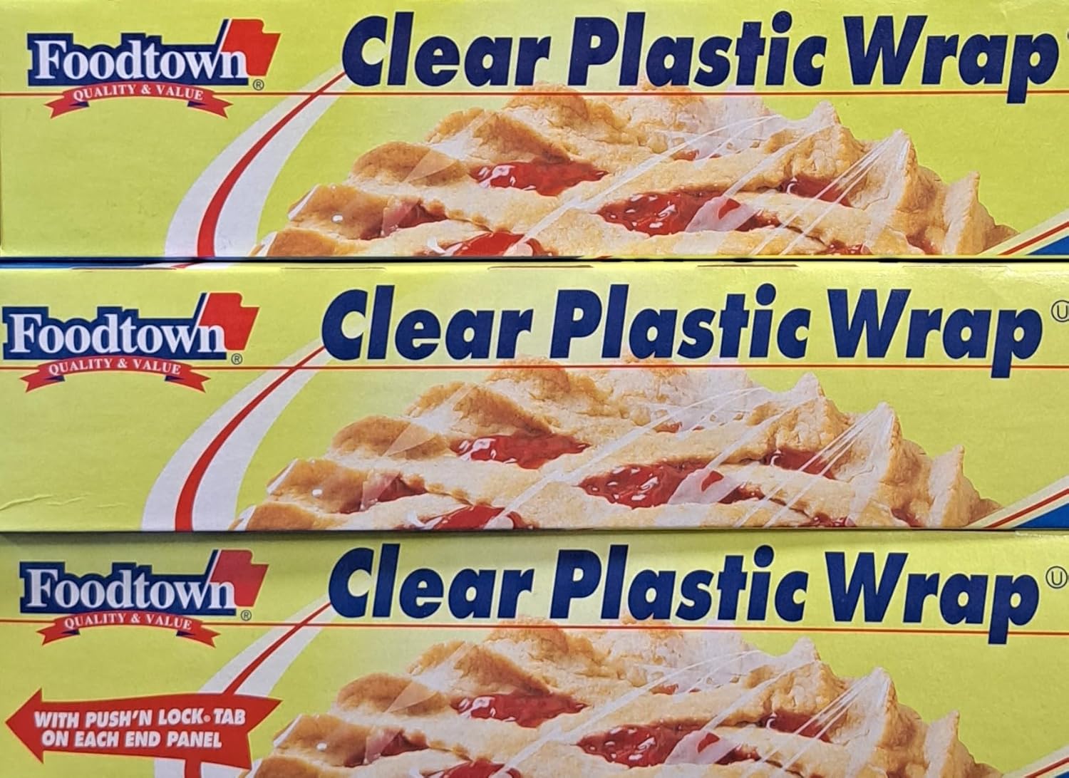 Foodtown Clear Plastic Wrap, 200 sq ft. (3/pack) Health