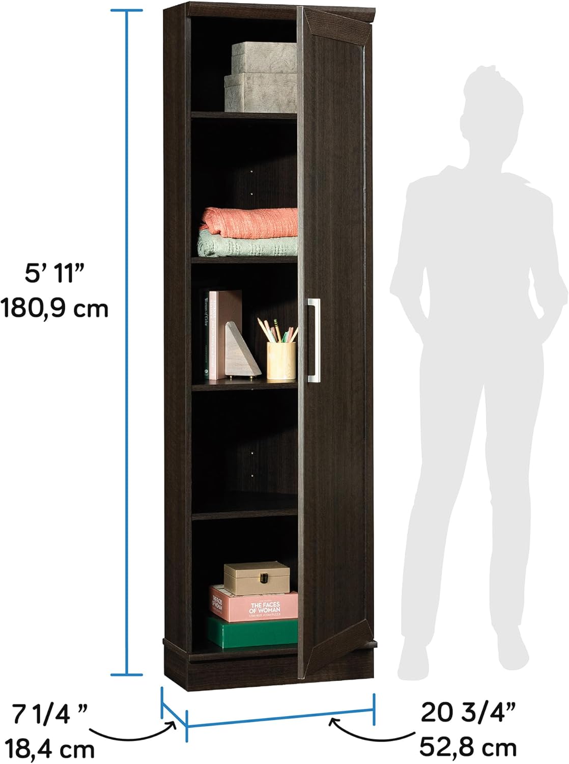 Dimensions of Sauder Homeplus Corner Cabinet
