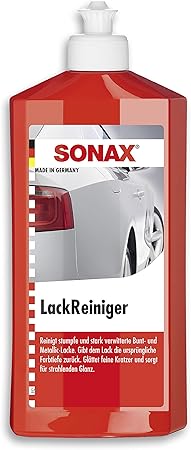 Sonax Lackreiniger 500 Ml Kraftvolle Politur Fur Stumpfe Und Stark Verwitterte Bunt Und Metalliclacke Art Nr 03022000 Amazon De Auto Motorrad